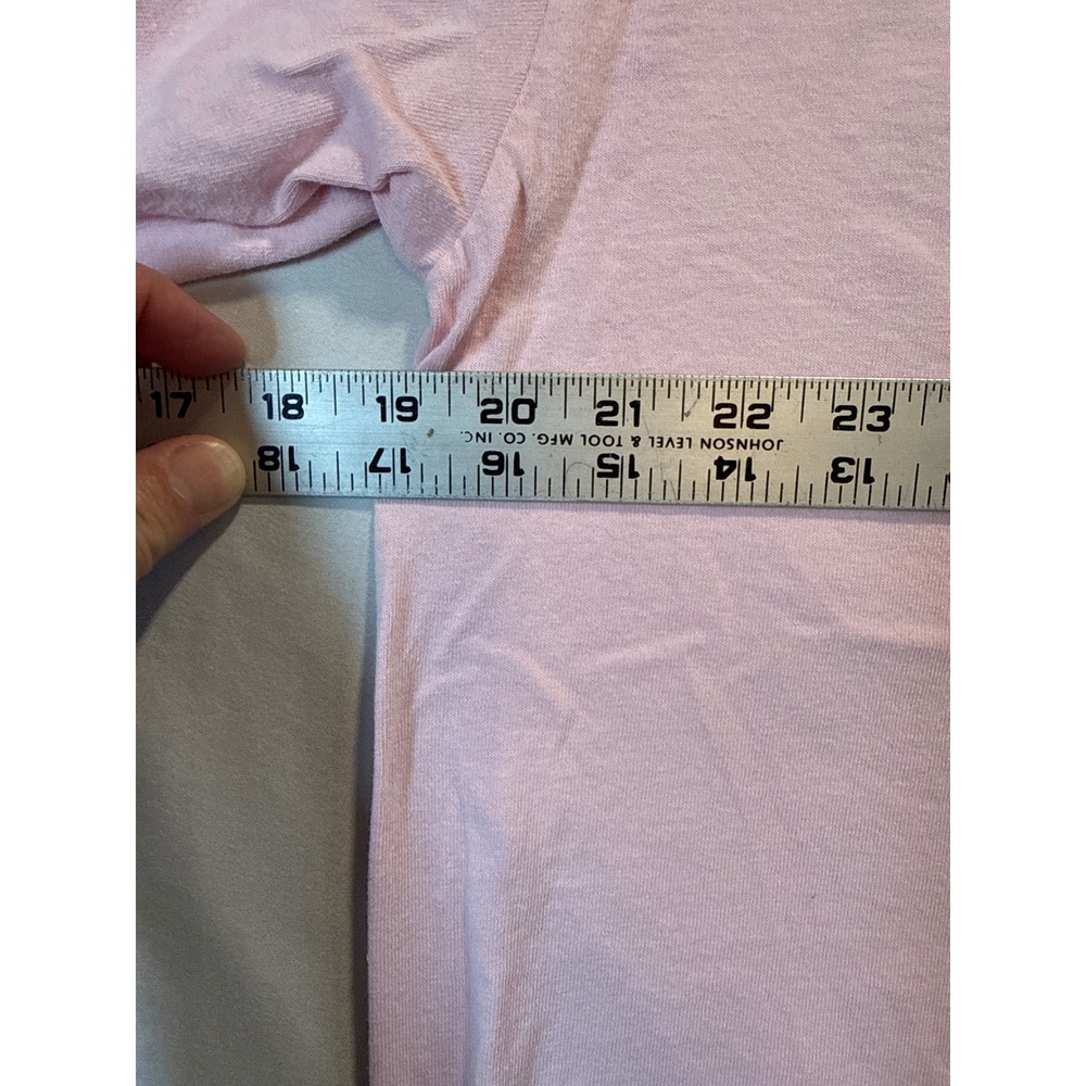 Puppie Love Rescue Graphic Long Sleeve Tee Pink Small Cotton Dog Logo Shirt - Picture 5 of 6